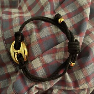 Elegant Black and Gold Women's Bracelet